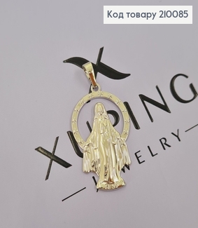 Иконка Богородица 3,4*2,3 см "Непорочное зачатие" родованное Xuping 210085 фото