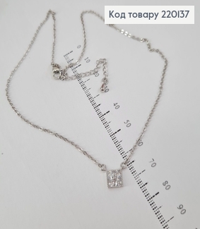 Подвеска с камнями 40+4 см родироване  Xuping 220137 фото