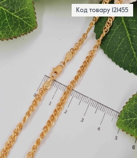 Цепочка 4мм, длина 60см, плетение Нонна крученое, Xuping 18K 121455 фото