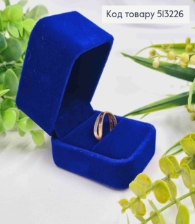 Коробка велюр, квадратна з тисненням, 6*5*4,5см, Темно-Синього кольору 513226 фото