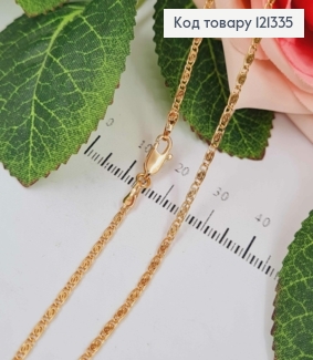 Ланцюжок равликове плетіння, шир. 2мм, довж. 45см, Xuping 18K  121335 фото