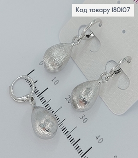 Серьги  подвески медицинское золото Xuping 180107 фото
