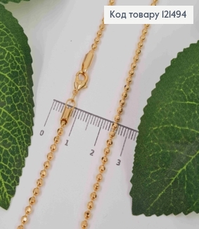 Цепочка плетения гранеными шариками, длина 70см, Xuping 18K 121494 фото