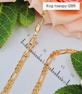 Цепочка плетения картье, 0,4см, дл. 50см., Xuping 18K 121119 фото