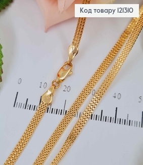 Ланцюжок квадратне якірне плетіння, довж. 50см, шир.3мм, Xuping 18K 121310 фото