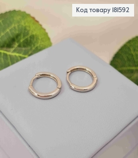 Серьги кольца классические, диаметр 1,5см, Xuping 181592 фото