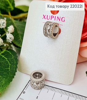 Кулон родимый, Шарм в камнях, диам. сред. 1см, высота. 8мм, Xuping 18K 220221 фото