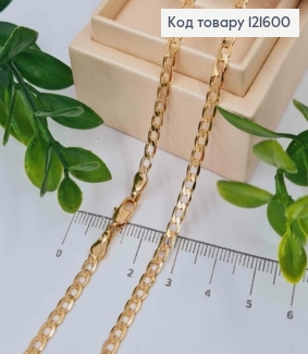 Цепочка Панцирное плетение, ширина 3,5мм, длина 60см, Xuping 18K 121600 фото