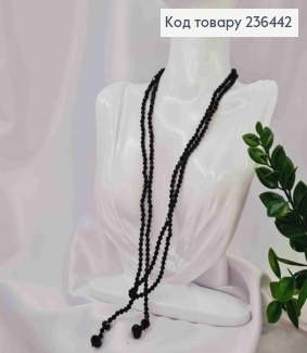 Бижутерия на шею из Бусин, 116см, Черного цвета, Handmade 236442 фото