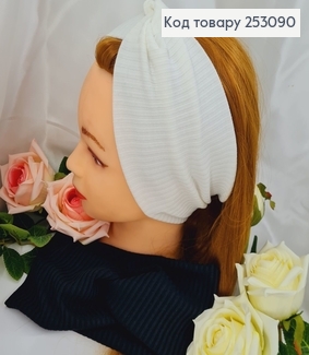 Повёязка рубчик Мустанг на флисе чорная/белая в ассорт., 21*11,5см, ручная работа Украина 253090 фото