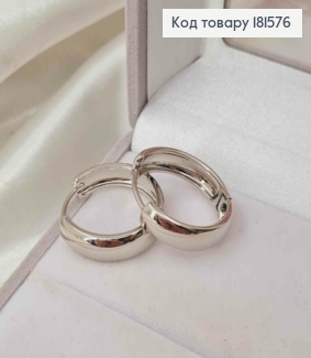 Серьги кольца, ширина 5мм, диаметр 2,3см, Xuping 181576 фото