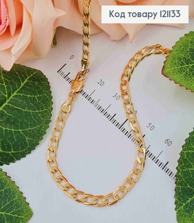 Цепочка панцирное плетение, 4мм, дл. 45см, Xuping 18K 121133 фото