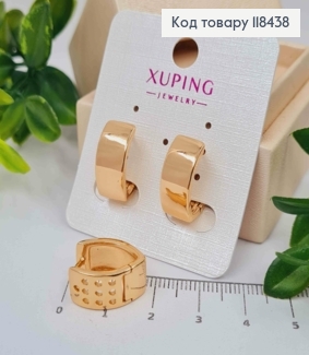 Серьги "Стрели", ширина 8мм, длина 1,7см, XUPING 18K 118438 фото