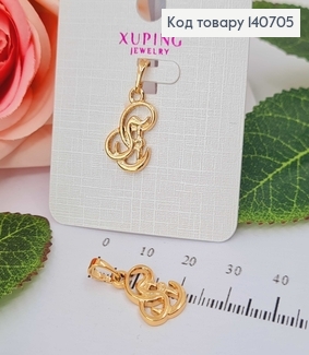Кулон Астрактная Буква 1см Xuping 18K 140705 фото