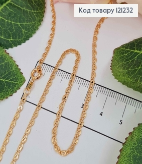 Цепочка, плетение улитка , ширина 2мм, длина 50см. Xuping 18K 121232 фото