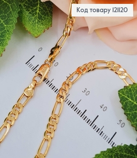 Цепочка плетения картье, 0,4см, дл. 60см., Xuping 18K 121120 фото