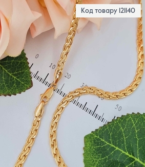 Цепочка плетение косичка, шир.4мм. дл. 55см, Xuping 18K 121140 фото