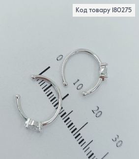 Серьги    на хрящ  с камнем серебро 18К Xuping 180275 фото